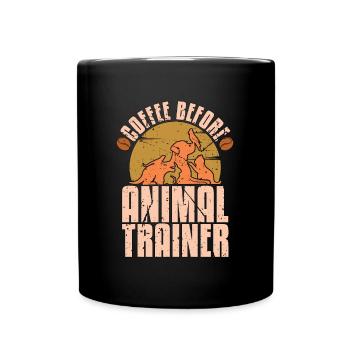 Animal Trainer Coffee Dog Training Coffee Lover - Full Colour Mug - black - Front