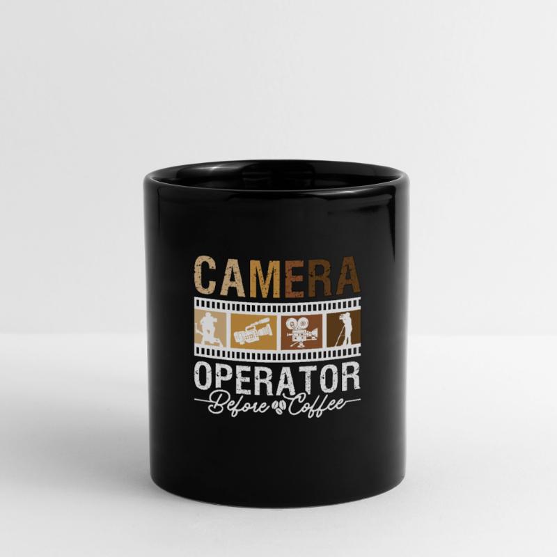 Camera Operator Before Movie Maker Coffee Lover Tasse einfarbig