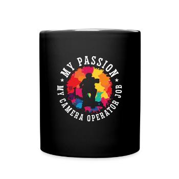 Cadreur Ma passion Ma caméra - Mug uni - noir - Devant