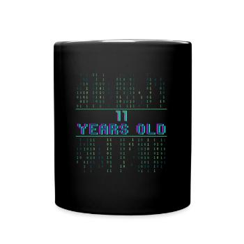 3. Geburtstag 3 Jahre alt Binärcode Coder - Tasse einfarbig - Schwarz - Vorne