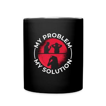 Détective Mon problème Mon pictogramme Maman Enquêteur - Mug uni - noir - Devant