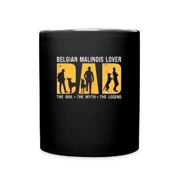 Belgian Malinois Lover Dad The Idol The Police Dog - Full Colour Mug - black - Front