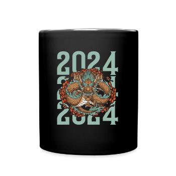 Année du Dragon 2024 - Mug uni - noir - Devant