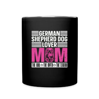 German Shepherd Dog Lover Mom The Belgian Shepherd - Tasse einfarbig - Schwarz - Vorne