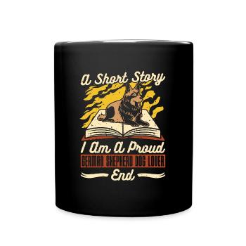 German Shepherd Dog A Short Story I Am Police Dog - Tasse einfarbig - Schwarz - Vorne