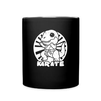 Karate - Tasse einfarbig - Schwarz - Vorne