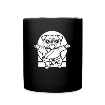 Karate - Tasse einfarbig - Schwarz - Vorne