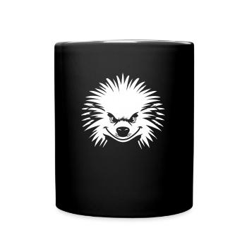 Porc-épic - Mug uni - noir - Devant