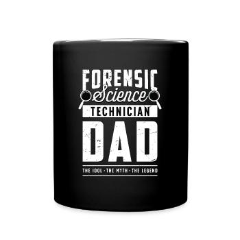 Papa technicien en sciences médico-légales L’idole médico-légale - Mug uni - noir - Devant