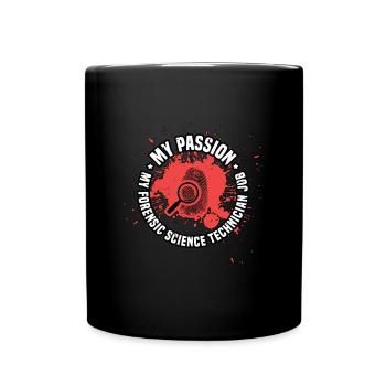 La criminalistique Ma passion Ma criminalistique - Mug uni - noir - Devant