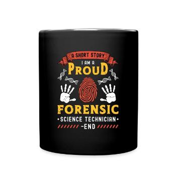 Forensic Science Une petite histoire que je suis en train d’enquêter - Mug uni - noir - Devant