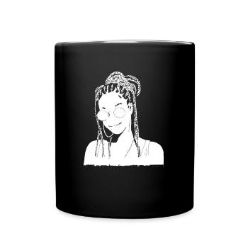 Rasta Hair Dreadlocks Dreads - Full Colour Mug - black - Front