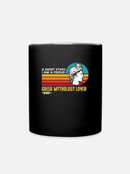 Greek Mythology Lover A Short Story Mythology Gods - Full Colour Mug - black