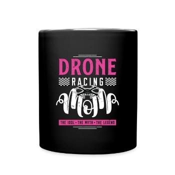 Drone Racing Lover Maman L’Idole La Machine De Course - Mug uni - noir - Devant