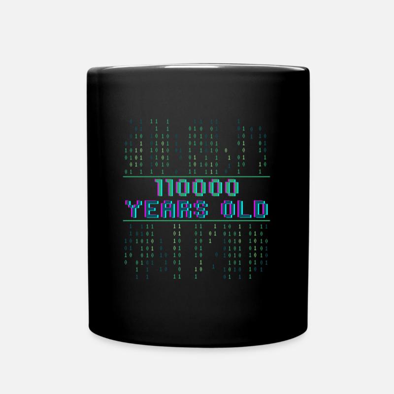 48e anniversaire 48 ans Code binaire Informatique - Mug uni - noir