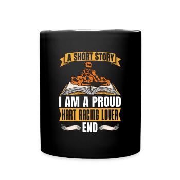 Amateur de courses de kart Une histoire courte Je suis un pilote de kart - Mug uni - noir - Devant