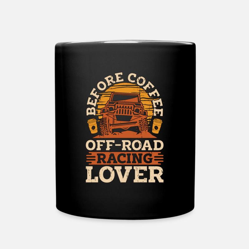 Amateur de course tout-terrain Café Voiture de course Amateur de café - Mug uni - noir