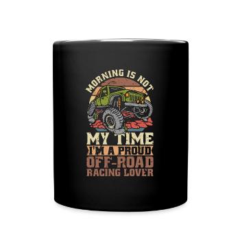 Off-Road Racing Lover Morning Is Not My Motocross - Full Colour Mug - black - Front