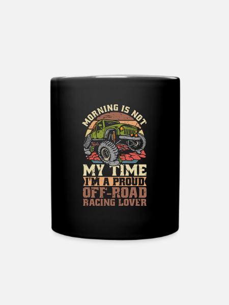 Le matin des amateurs de courses tout-terrain n’est pas mon motocross - Mug uni - noir