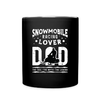 Snowmobile Racing Lover Dad The Idol Snowboarding - Full Colour Mug - black - Front