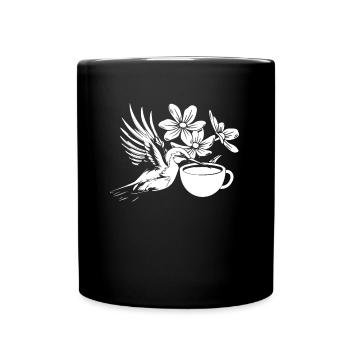 Kolibri - Tasse einfarbig - Schwarz - Vorne