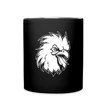 Poule de poulet - Mug uni - noir - Devant