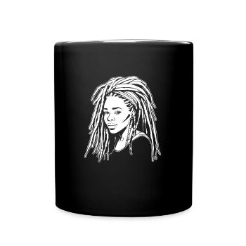 Rasta Hair Dreadlocks Dreads - Full Colour Mug - black - Front