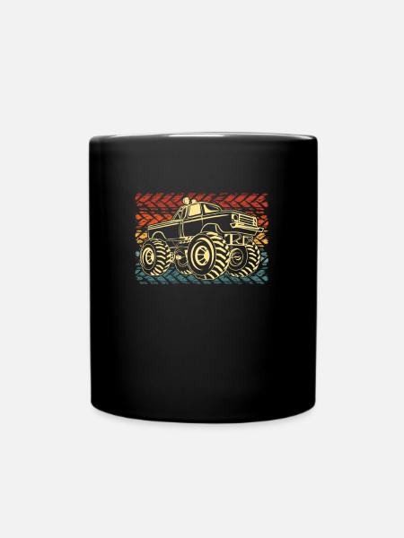 Monster Truck - Tasse einfarbig - Schwarz