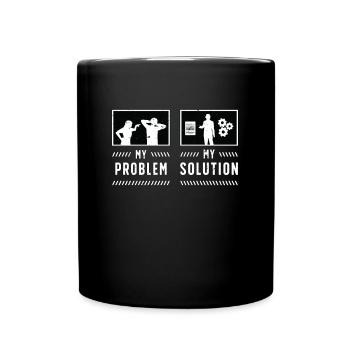 Chef de projet Ma problématique Mon Pictogramme Papa Maman - Mug uni - noir - Devant