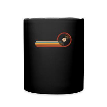 Collectionneur de disques vinyles - Mug uni - noir - Devant