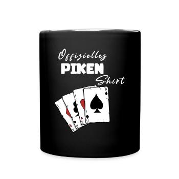 Piken Offizielles Shirt - Tasse einfarbig - Schwarz - Vorne