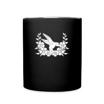 Hummingbird Dreamcatcher Bird - Full Colour Mug - black - Front
