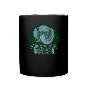 Union africaine - Mug uni - noir - Devant