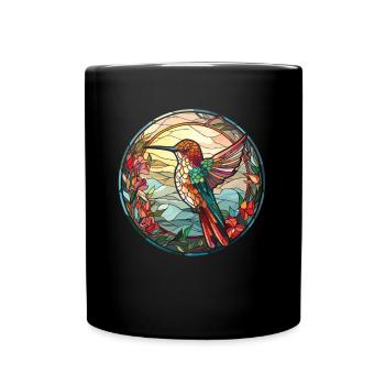 Kolibri Buntglas - Tasse einfarbig - Schwarz - Vorne
