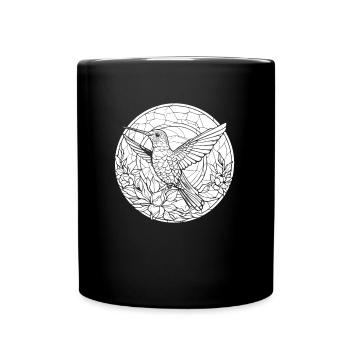 Kolibri Buntglas - Tasse einfarbig - Schwarz - Vorne