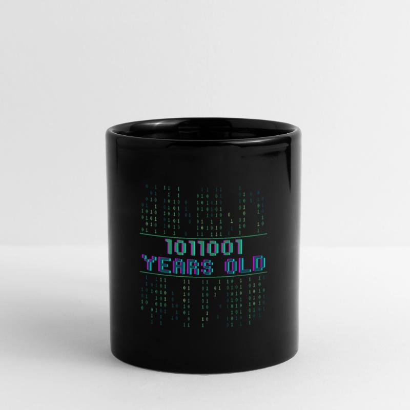 89th Birthday 89 years old Binary Code Computer Science Full Colour Mug