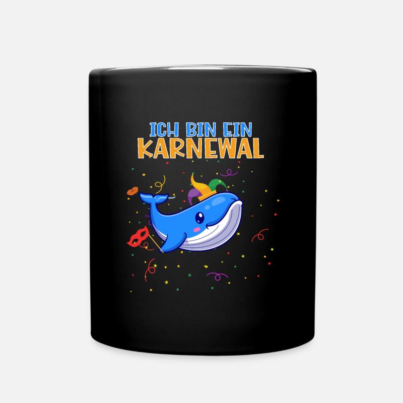 Fasching Kostüm Karneval Karnewal - zur Fastnacht - Tasse einfarbig - Schwarz