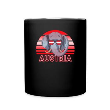 Autriche - Mug uni - noir - Devant