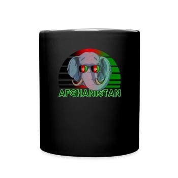 Afghanistan - Tasse einfarbig - Schwarz - Vorne
