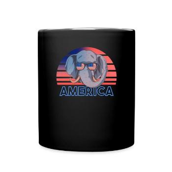 America - Full Colour Mug - black - Front