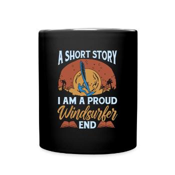Windsurfer A Short Story I Am A Windsurfing Lover - Full Colour Mug - black - Front