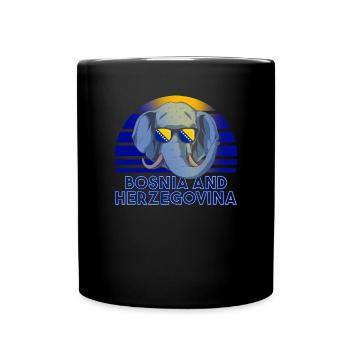 Bosnia and Herzegovina - Full Colour Mug - black - Front