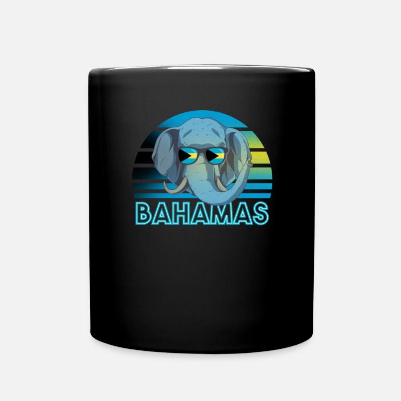 Bahamas - Tasse einfarbig - Schwarz