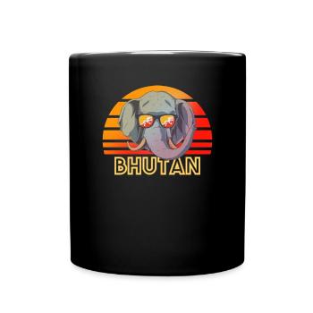 Bhutan - Full Colour Mug - black - Front