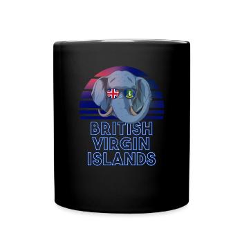 Britische Jungferninseln - Tasse einfarbig - Schwarz - Vorne