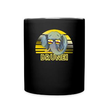 Brunei - Tasse einfarbig - Schwarz - Vorne