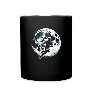 Lune de rugby - Mug uni - noir - Devant
