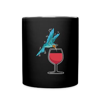 Kolibri Hummingbird Wine Glass - Tasse einfarbig - Schwarz - Vorne