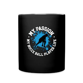 Joueur de pétanque Ma passion Mon sport de pétanque - Mug uni - noir - Devant