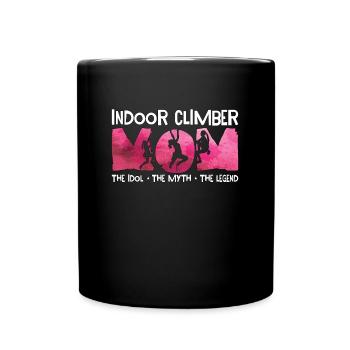 Grimpeur d’intérieur Maman L’idole Le mythe Escalade de bloc - Mug uni - noir - Devant